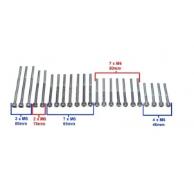 Bolt set M6 23pcs