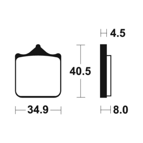 TECNIUM Street Performance Sintered Metal Brake pads MF370 BMW S1000 10-24