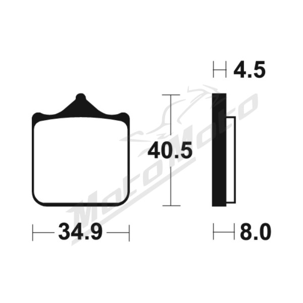 TECNIUM Street Performance Sintered Metal Brake pads MF370 BMW S1000 10-24