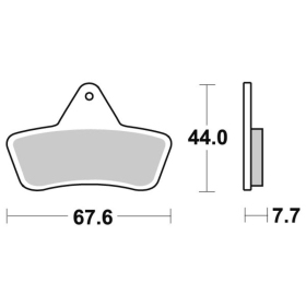 Sbs stabdžių trinkelės 758ATS Sintered ARCTIC CAT
