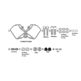 KAPPA side bag rack Honda CB 750 Hornet 23-25