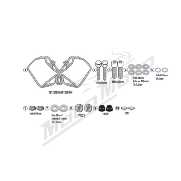 KAPPA side bag rack Honda CB 750 Hornet 23-25