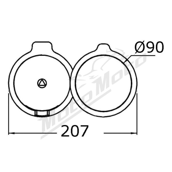 Osculati Swing-Out Glass Holder 1/2