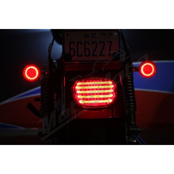 CUSTOM DYNAMICS ProBEAM® Low-Profile LED Taillight Kit Harley Davidson FLD / FLDE 883-1977cc 96-24