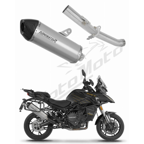 Dominator Exhaust Silencer Muffler Titanium HP7 + dB killer QJ Motor SRT 900S/XS 25->
