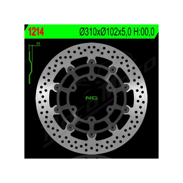 NG BRAKES Front Floating Brake Disc 310mm Suzuki GSX / GSX-R 600-1000cc 08-21