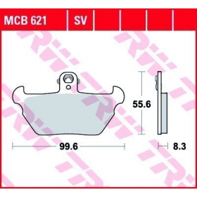 BRAKE PADS TRW MCB621 STANDARD