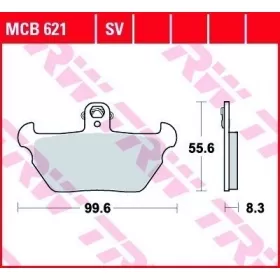 BRAKE PADS TRW MCB621 STANDARD