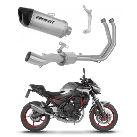 Dominator Full Exhaust System Collector Silencer Titanium HP6 + dB killer Kawasaki Z650 2023->
