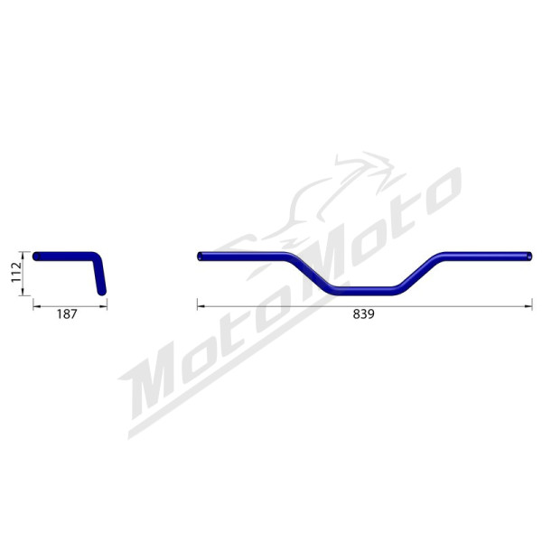 HIGHSIDER Pro Flat Track L14 Vairas 839mm Yamaha / Harley Davidson / Suzuki / Triumph 600-2000 86-21