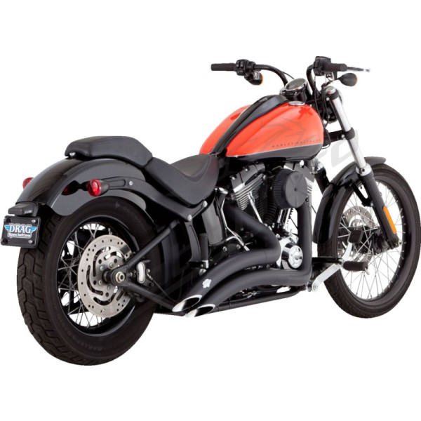 VANCE & HINES 2-into-2 Big Radius Exhaust System Harley Davidson FXSTSI / FXSTDI / FXST / FLSTF / FLST 1340-1800cc 86-11