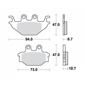 Brake pads MAXTUNED MCB760 STANDARD