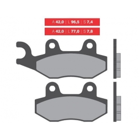 Brake pads NOVASCOOT FT3063 / MCB689 STANDARD