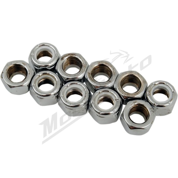 DRAG SPECIALTIES Replacement Insert Nuts M8 x 1.0 10vnt.