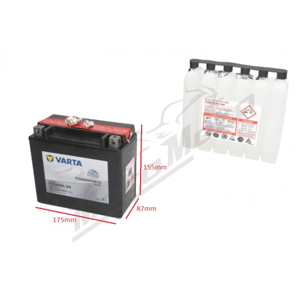 Varta YTX20HL-BS 518918032. Batterie de moto Varta 18Ah 12V