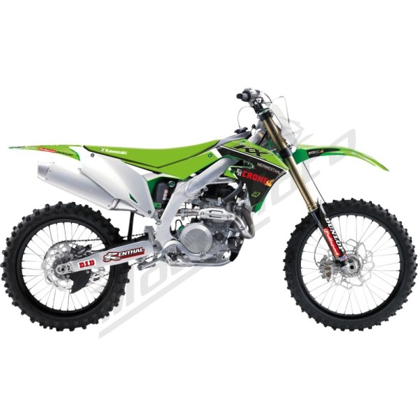 BLACKBIRD RACING Graphic Kit With Seat Cover Replica Team Kawasaki KX 250-450cc 19-24