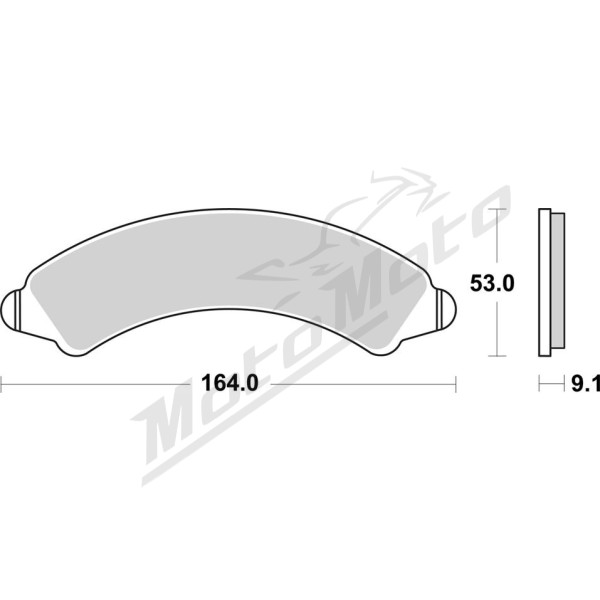 SBS RSI 977RSI Brake Pads Polaris RZR 1000-2000cc 19-25