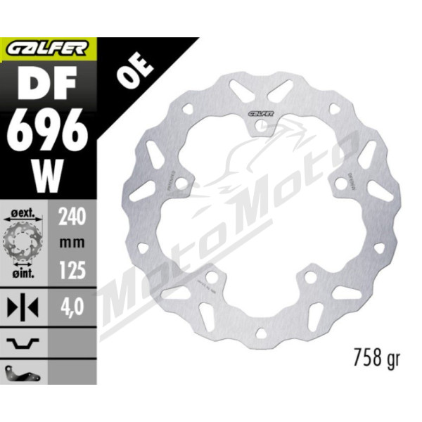 GALFER Fixed Rear Brake Disc 240 mm KTM ADVENTURE R / X 390cc 25-26