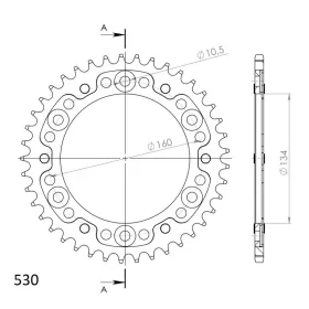 Supersprox Stealth Rear sprocket Black 42t