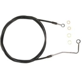 MAGNUM SHIELDING XR Upper Front Brake Line ABS Black Harley Davidson FLH / FLHTCU / FLHTK / FLHX / FLHXSE 1690/1977 14-24 178cm 