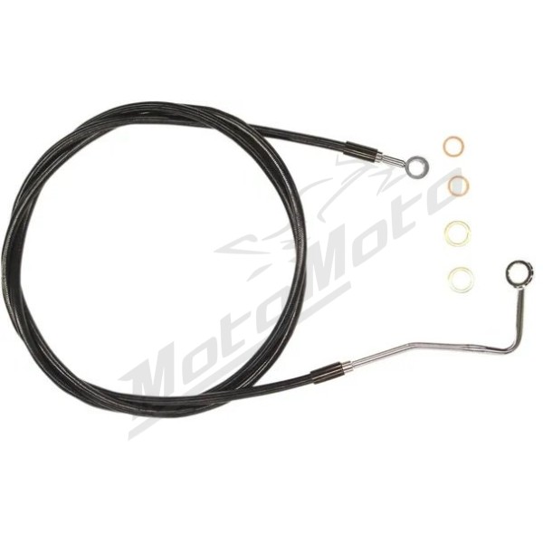 MAGNUM SHIELDING XR Upper Front Brake Line ABS Black Harley Davidson FLH / FLHTCU / FLHTK / FLHX / FLHXSE 1690/1977 14-24 178cm 