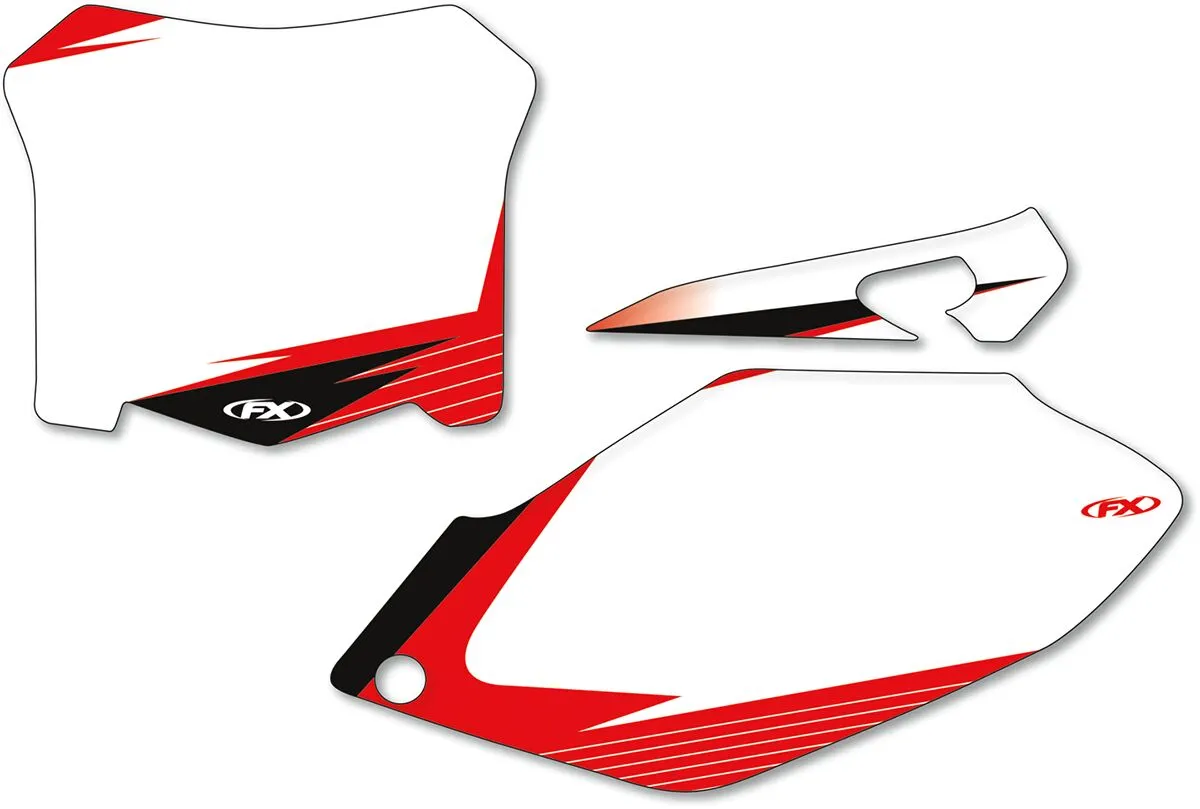 FACTORY EFFEX Pre-Cut Graphic Number Plate Kit Honda CRF 450R 05-06
