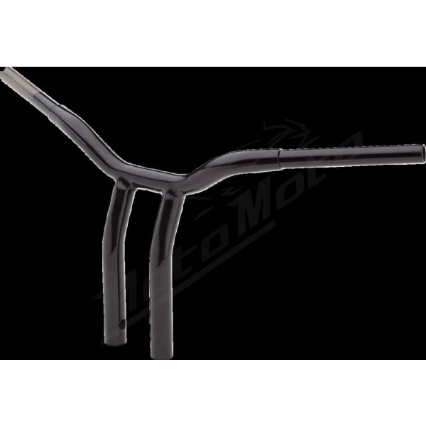 LA CHOPPERS Kage Fighter suvirintas lenktas vairas su stovu 32mm 76x30,5cm