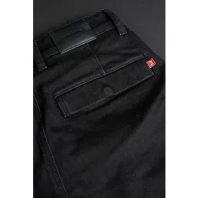 PANDO MOTO MARK BLACK AAA Vyriški džinsai Cargo stiliaus Cordura® / Balistex®