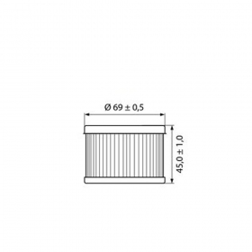 Tepalo filtras MOTOFILTRO HF111 HONDA TRX/ CB/ CM/ CMX/ CX/ GL/ VT/ VTR/ SXS/ MUV 250-700cc 1978-2021