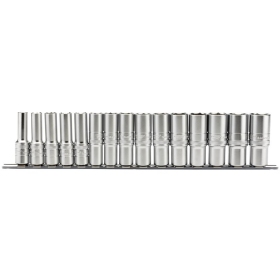 DRAPER 1/2 Sockets 10 to 24mm 15pcs