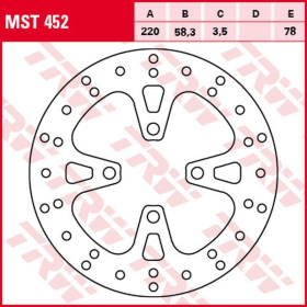 TRW Front Brake Disc Honda NSC / AFS / NSC / SCV / PCX / SH 50-150cc 10->