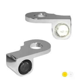 HEINZ BIKES Nano posūkiai/gabaritinės šviesos ant vairo chromuoti Harley Davidson VRSCA / VRSCDX / VRSCF / VRSCX 1130/1250 02-17