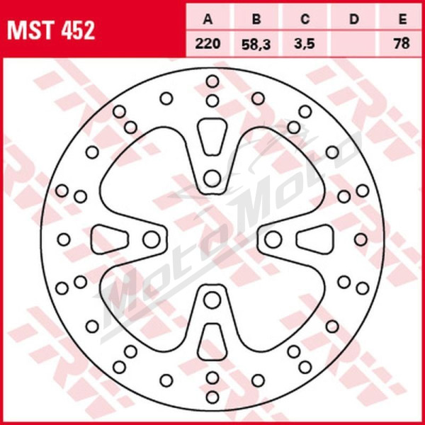TRW Front Brake Disc Honda NSC / AFS / NSC / SCV / PCX / SH 50-150cc 10->