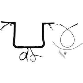 FAT BAGGERS INC. 1-1/4" EZ Install Flat Top Handlebar Kit Black 91,5cm