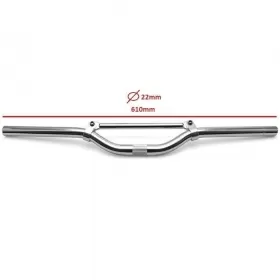 UNIVERSAL HANDLEBAR ALUMINIUM 610mm TNT CHROME