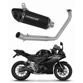 Yamaha YZF R125 2019-2020 Dominator Full Exhaust System Collector Silencer HP8 BLACK + dB killer
