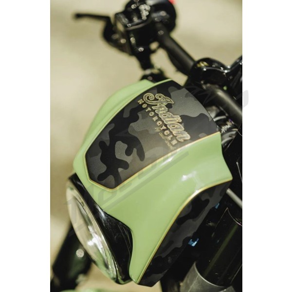 CULT WERK Headlight Mask Raw INDIAN SCOUT 2018-2026