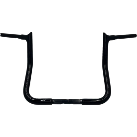 FAT BAGGERS INC. Pointed Top Handlebar Black 86.5x33cm Harley Davidson FLHX / FLHTK / FLHT / FLH 1584-1923 08-24