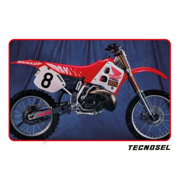 TECNOSEL USA  Seat cover and sticker set Honda CR 125-250 90-92