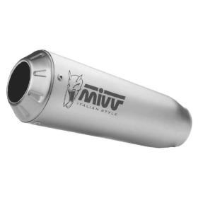MIVV X-M1 Universal Muffler Black Stainless Steel Right Side