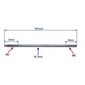 Stud M8 (length 167mm)