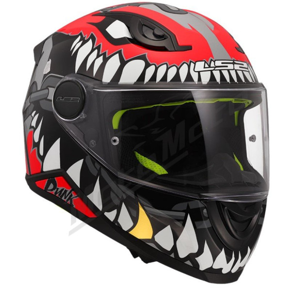 LS2 FF812 KID PUNK helmet - Grey Red, S