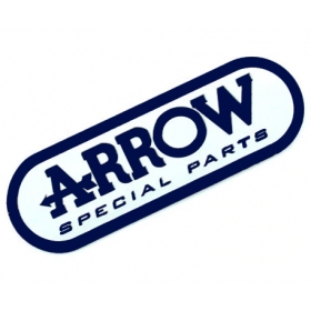 IŠPARDAVIMAS! Duslintuvo lipdukas aliuminis ARROW 95x30mm