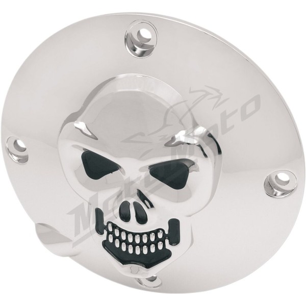 DRAG SPECIALTIES Chrome 3-D Skull Derby Cover Harley Davidson XL / XLH 883-1200cc 94-03