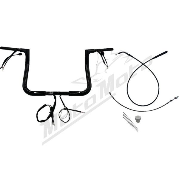 FAT BAGGERS INC. 1-1/4" EZ Install Flat Top Batwing Handlebar Kit 32mm 91.5cm (28cm)