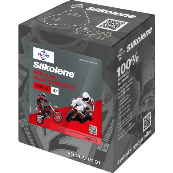 Engine Oil Synthetic Silkolene Pro 4 10W-40  XP CUBE 4L