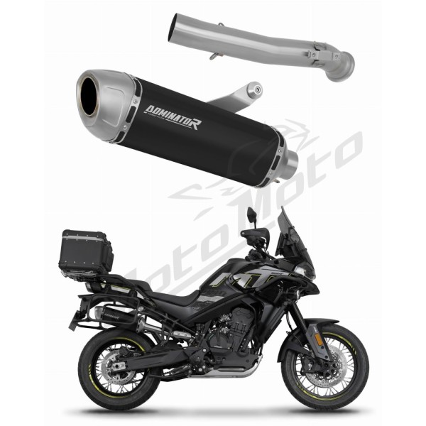 CF MOTO 800 MT 2022-2025 Explore / Sport / Touring Dominator Exhaust Silencer Muffler S6 BLACK + dB killer