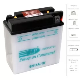 LANDPORT Battery 11Ah 6V 6N11A-1B