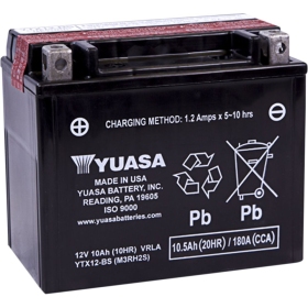 YUASA AGM Maintenance-Free Battery YUASA MF YTX12-BS 12V 10Ah