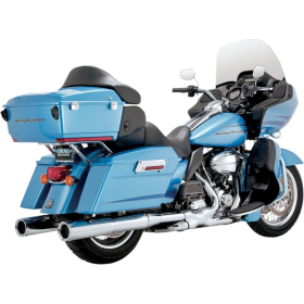 VANCE & HINES Hi-Output Slip-On Mufflers Chrome Harley Davidson FLHR / FLHRC / FLHTC / FLTRX / FLHX 1340-1800cc 95-16